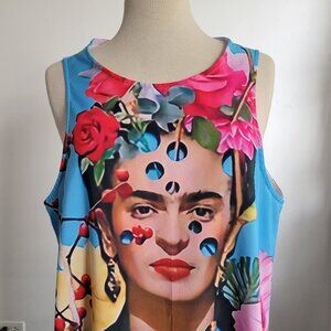 “Freida Kahhlo” Print A-Line Summer Dress (Size: Small/Medium)